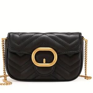 Crossbody genuine, leather mini bag